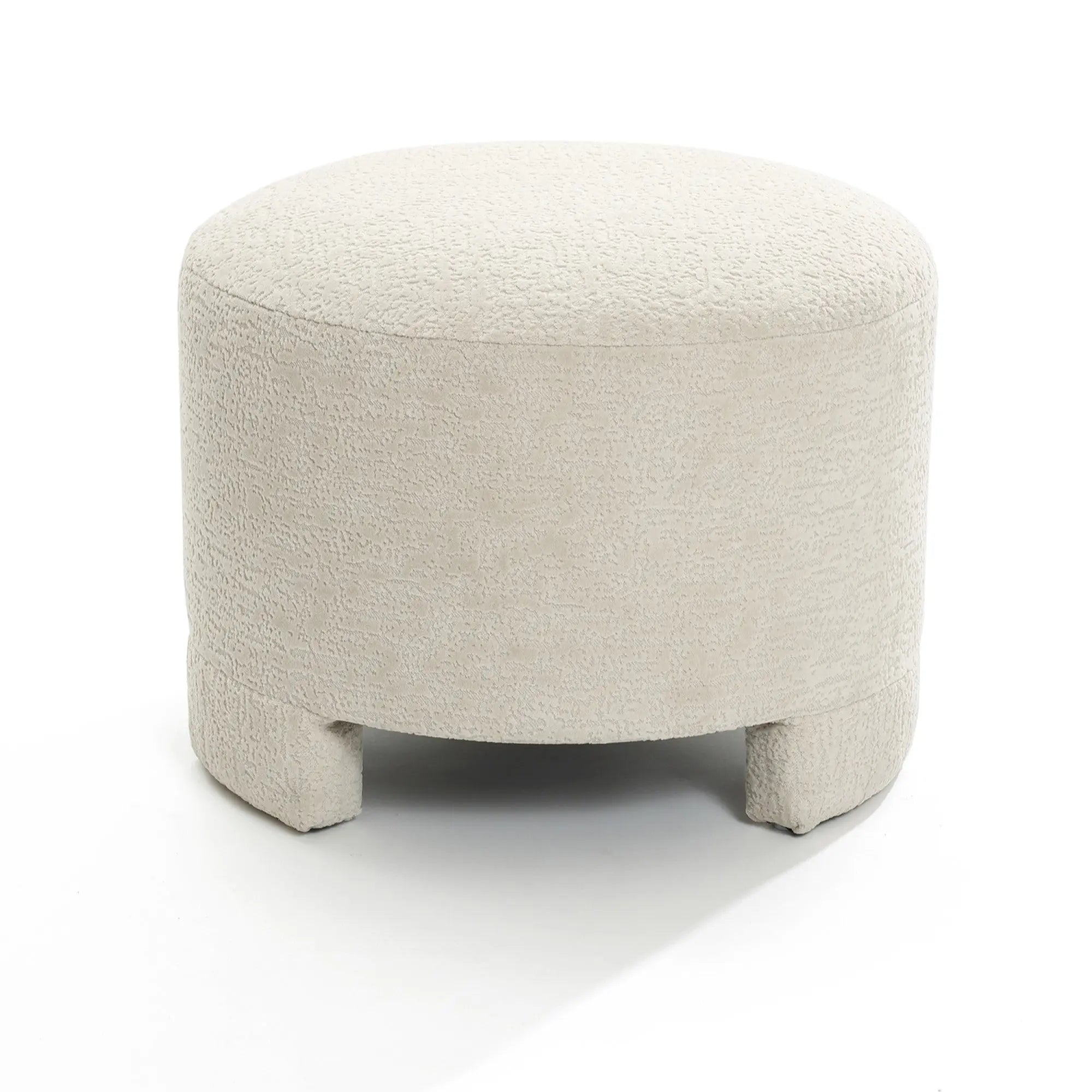 Rio upholstered cream ottoman