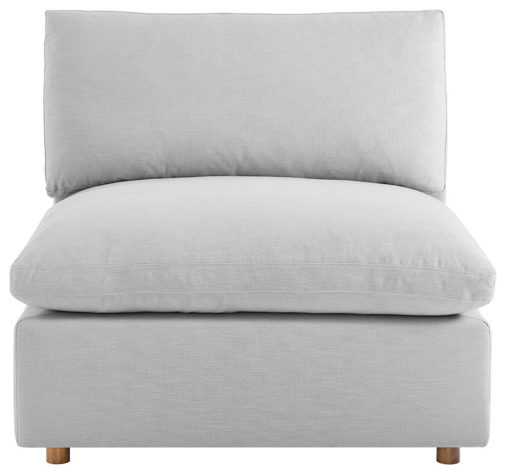 Commix Down Filled Overstuffed 6-Piece Sectional Sofa, Light Gray