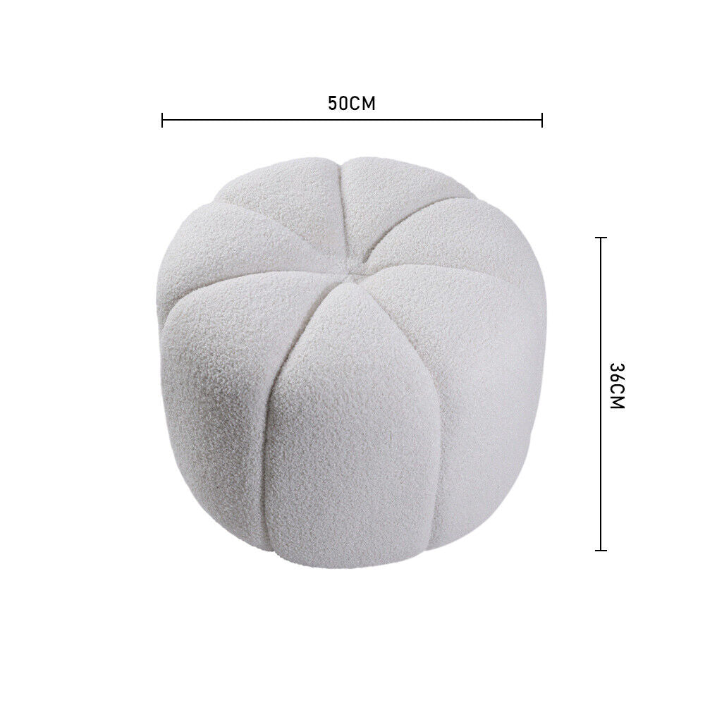 Velvet Edge Ottoman