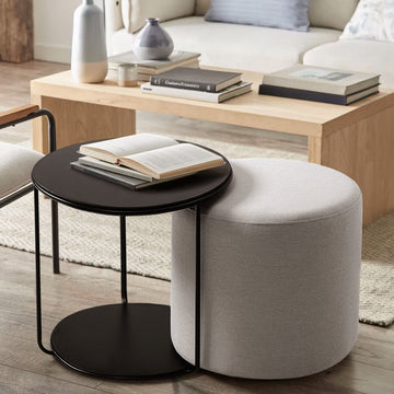 Aura Plush Ottoman