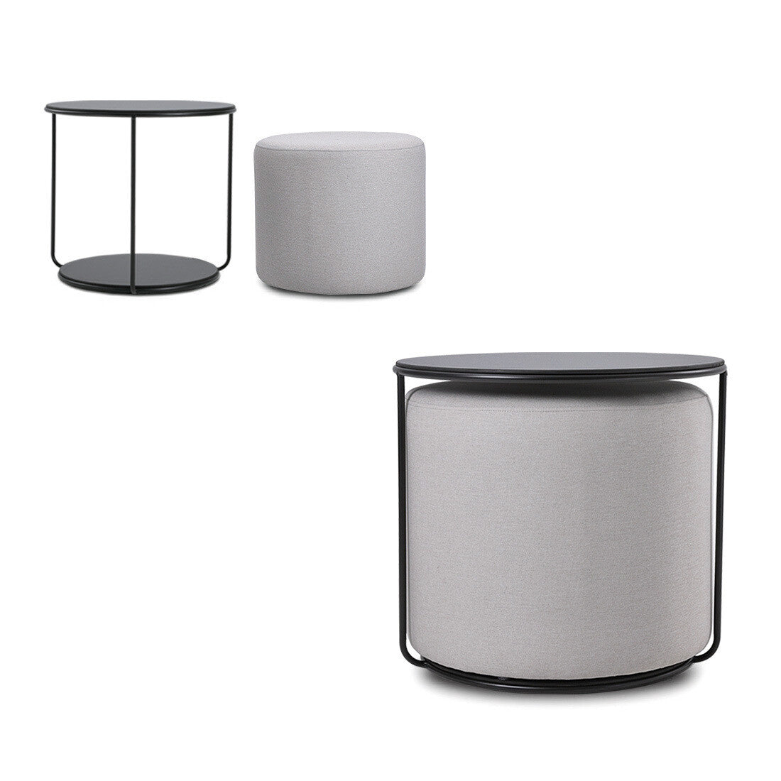 Aura Plush Ottoman